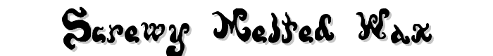 Screwy Melted Wax font